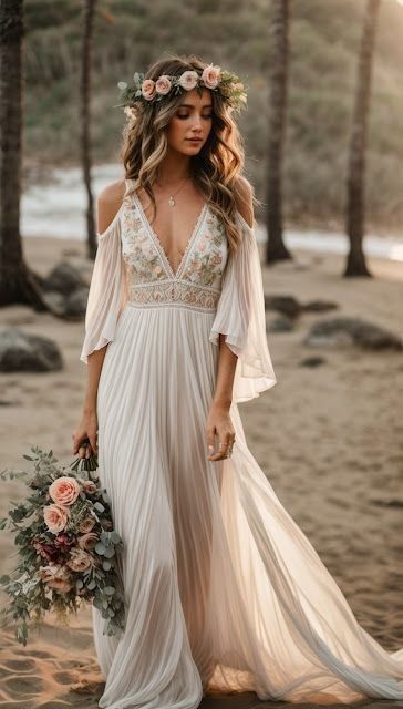 15 Stunning Boho Wedding Dress Ideas